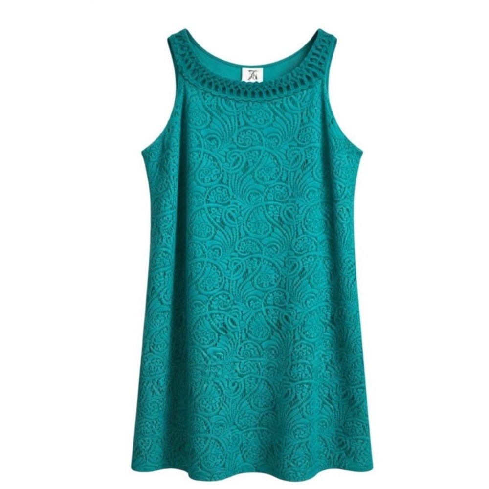 Jessica Howard Blue Cotton Casual Dress – Size 14 – NWT